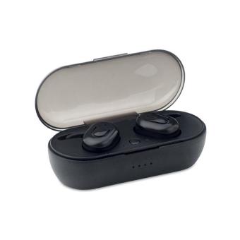 TWINS TWS earbuds with charging box Black