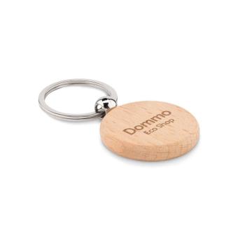 TOTY WOOD Round wooden key ring Timber