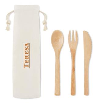 SETBOO Besteck-Set Bambus Beige