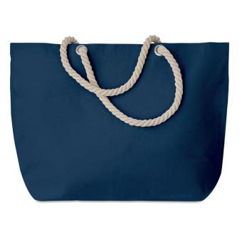 MENORCA Beach bag with cord handle Aztec blue