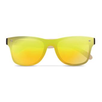 ALOHA Sonnenbrille mit Bambus Gelb