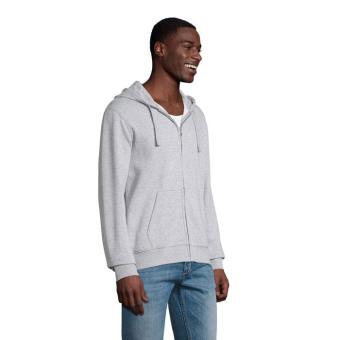 SPIKE MEN ZIP HOODIE SWEAT, Grey melange Grey melange | S