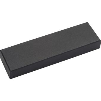 Ballpen with silver top Black