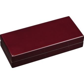 Mark Twain writing set, in a wooden case Black