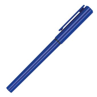 Plastic rollerball pen with ink Aztec blue