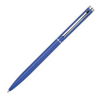Elegant metal ball pen slim line Aztec blue