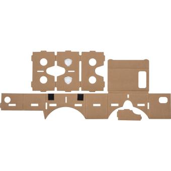 Virtual Reality glasses made of cardboard Brown