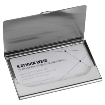Metal business card holder Convoy grey
