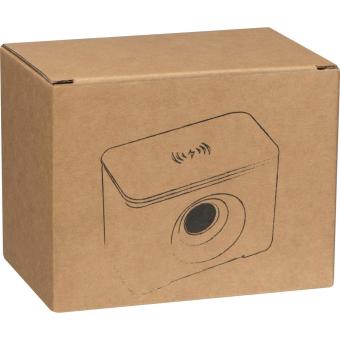 Bluetooth Lautsprecher mit integriertem Wireless Charger Grau