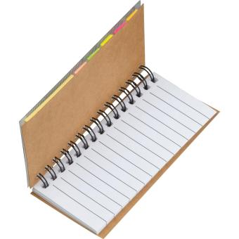 Sticky note set with spiral pad Fawn