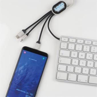 3 in 1 wheatstraw charging cable Fawn