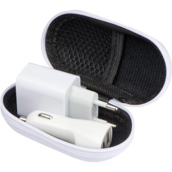 USB + C Type Travel Set Weiß