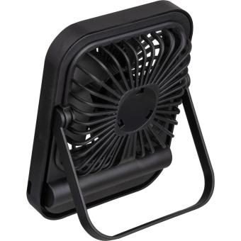 Table fan with rechargeable battery Black