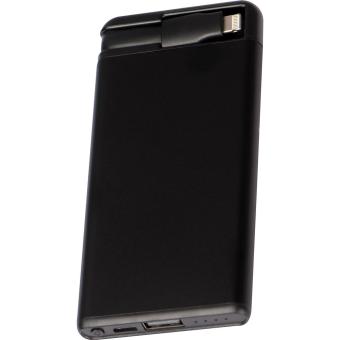 4.000 mAh Powerbank with suction cups Black