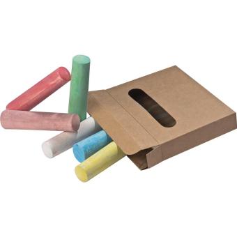 Chalks in box Brown