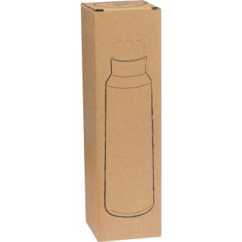 Thermos flask with wooden cap 500 ml White
