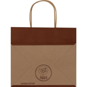 Recycelte Papiertasche klein Braun