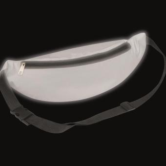 Reflektierende Gürteltasche aus Polyester Grau