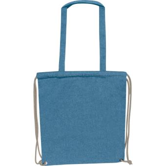 Gymbag aus recycelter Baumwolle Blau