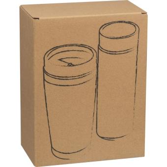 Set of drinking cup and vacuum flask HECTOR Fawn