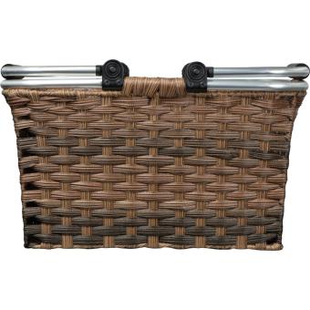 Rattan shopping basket Brown