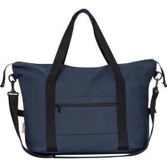 Duffel Bag aus recycelter Baumwolle Dunkelblau
