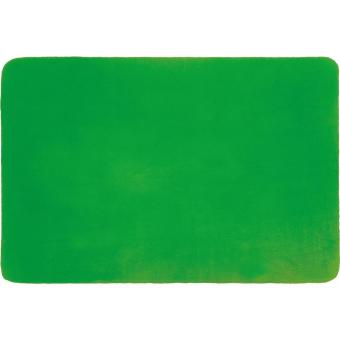 Fleecedecke mit Tragebanderole Grün