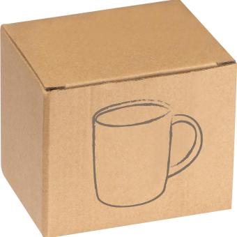 Rubberized ceramic mug Aztec blue