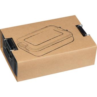 Aluminium lunch box with closure Anthracite