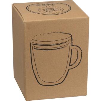 Doppelwandige Glastasse Transparent