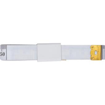 Rubberised 1,50 m measuring tape White