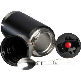 Double walled food contaier, 750ml Black