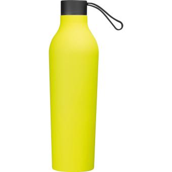 Rubberised drinking bottle, 750ml Yellow