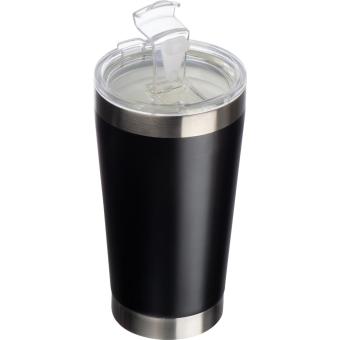 Stainless steel mug with ceramic coating inside Black