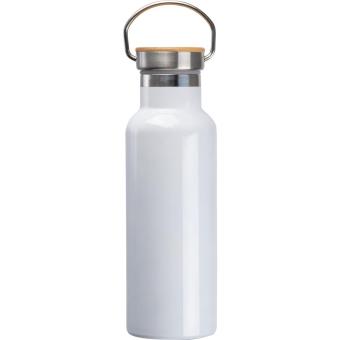 Sublimations Vakuum Edelstahlflasche Weiß