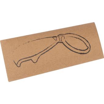 Metall Schlüsselanhänger mit Flaschenöffner GINO Grau