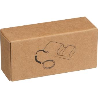 Keychain with mobile stand made from bamboo Fawn