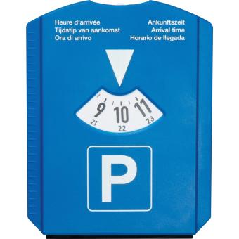 Parking disc with ice scraper Aztec blue