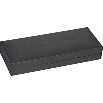 Ferraghini writing set with a ball pen and a rollerball pen Black