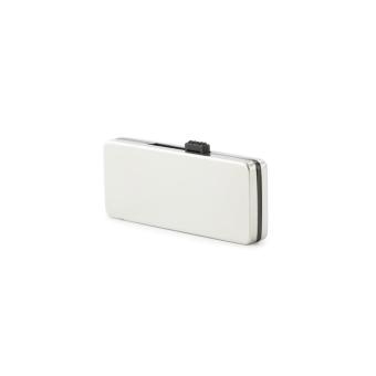 USB Stick Metal Push Silver | 128 MB