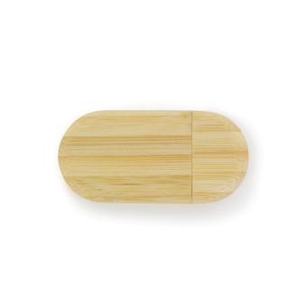 USB Stick Holz Oval Bambus | 128 MB