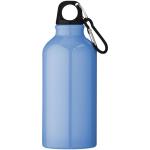 Oregon 400 ml Aluminium Trinkflasche mit Karabinerhaken Hellblau