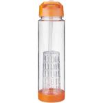 Tutti-frutti 740 ml Tritan™ infuser sport bottle Transparent orange