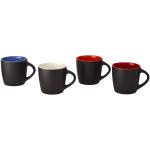 Riviera 340 ml ceramic mug Black/red