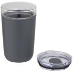 Bello 420 ml glass tumbler with recycled plastic outer wall Convoy grey