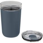 Bello 420 ml glass tumbler with recycled plastic outer wall Skyblue