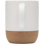 Billie 300 ml Keramiktasse mit Korkdetails Weiß