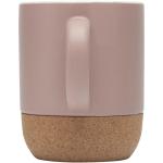 Billie 300 ml ceramic mug with cork details and matt finish Slate pink