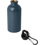Oregon 400 ml RCS-zertifizierte, einwandige Trinkflasche aus Edelstahl mit Karabinerhaken Blau