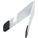 Buna recycled plastic foldable tablet and phone stand White